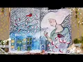 Art Therapy Journal Tutorial Winter Stillness Prompt Free Downloadable Template