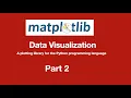 Data Viz - Matplotlib for Data Science and Machine Learning Part 2