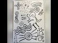 Aboriginal symbols using ink