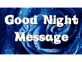 Good Night Message - Sweet Dreams wishes