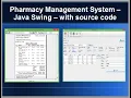 Pharmacy management system java swing with source code only 100
