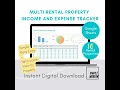rental income expenses tracker multi property google sheets template