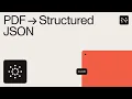 Data Extraction API explained Parse PDFs into JSON or Markdown for AI agents
