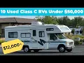 10 Used Class C RVs For Sale Under 50 000