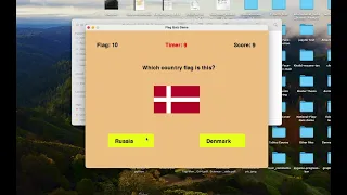 National Flag Quiz Game in Python Pygame Project Game