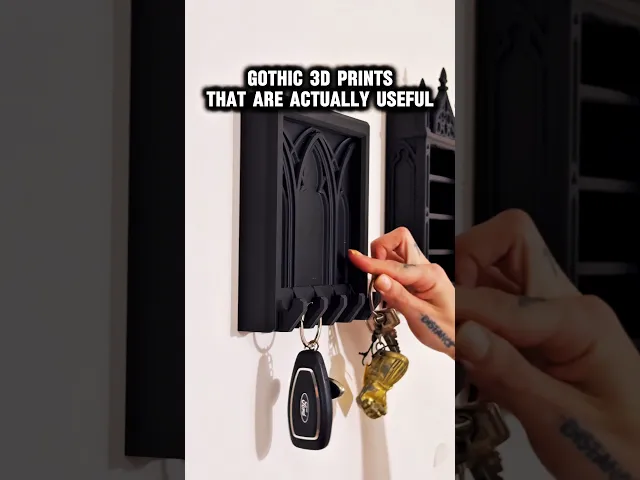 Cathedral Holder Necklace / Key Holder Gothic Home Decor video thumbnail