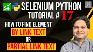 Selenium Python Tutorial - How to Find Element By Link Text or Partial Link Text