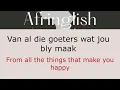 Robbie Wessels, Bok van Blerk - Die Sluise van Die Hemel - English and Afrikaans subtitles