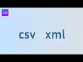 How to create an XML feed from your CSV data