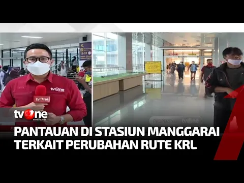 Perubahan Rute KRL, Kondisi Stasiun Manggarai Sudah Mulai Kondusif