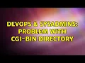 DevOps SysAdmins Problem with cgi-bin directory 2 Solutions