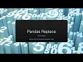 pandas replace function