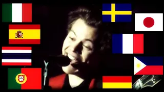 harry styles speaking foreign languages at his shows