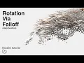 Rotation via Falloff slerp function - Houdini Tutorial