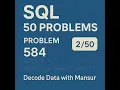 SQL Problem Find Customer Referee Day 2 of 50 Decode Data with Mansur