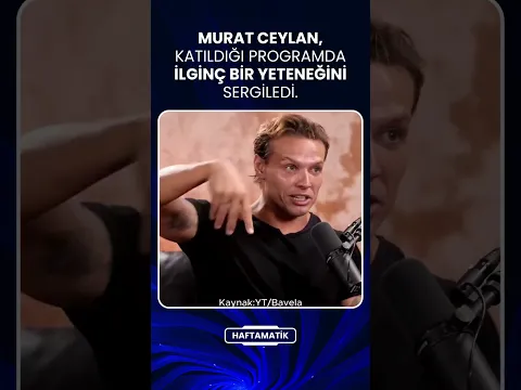 Murat Ceylan, katıldığı programda ilginç bir yeteneğini sergiledi.