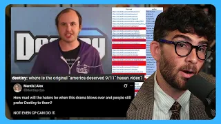 HASAN reacts to DESTINY MOD getting BANNED from Reddit They Are An INSANE Cult HasanDaily
