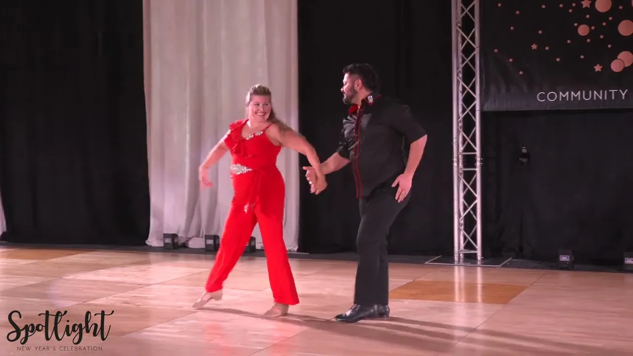 Spotlight New Year's Celebration 2024/2025 ProAm Novice Routine Christine Zoyhofski with Derek Leyva