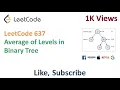 Leetcode 637 Average of Levels in Binary Tree - Facebook Interview Question Solved Explained