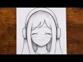 How to Draw an Anime Girl with Headphones Easy to Sketch