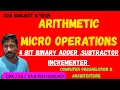 Arithmetic Microoperations 4 bit Binary Adder Subtractor Incrementer Arithmetic Circuit