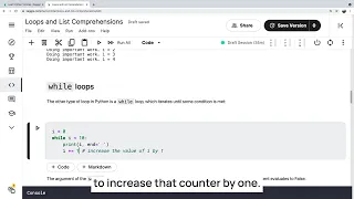 Loops and List Comprehensions - Python Intro 2