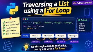 14 traversing a list using a for loop in python part 1