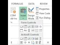 Form Controls and Active X Controls in Developer Tab is there any difference