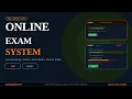 Complete Online Examination System built with PHP MySQL