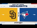 MLB Highlights Padres vs Blue Jays - May 22 2025