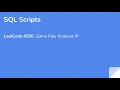 LeetCode SQL Game Play Analysis IV