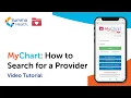 How to Search for a Provider in MyChart - Step by Step Tutorial Summa Health