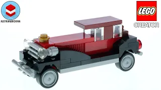 LEGO Creator 30644 Vintage Car - LEGO Speed Build Review