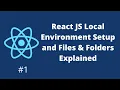 React JS Local Environment Setup and Files Folders Explained