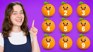 1'den 10'a Saymayı Öğrenelim! 🍊 Kayısı, Bezelye, Portakal | Eğitici Çocuk Şarkıları