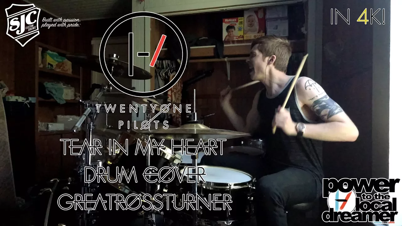 Ross Turner - twenty one pilots - Tear In My Heart Drum Cover in 4K!