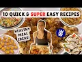 10 Simple Healthy Recipes for Weight Loss WeightWatchers Points Calories Quick Meal Ideas