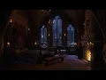 A Cozy Medieval BedRoom Ambience Cozy Winter Fireplace Gentle Winds Sounds For Sleeping