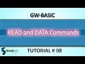 READ and DATA commands GW Basic Tutorial 8