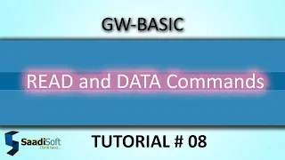 READ and DATA commands GW Basic Tutorial 8
