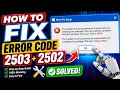 How to fix error code 2503 2502 while installing in windows 11 100 Working Easy Tutorial