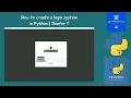 How to create a login system in Python using Tkinter Login system in Tkinter
