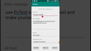 EnText an opensource text encryption application for Android