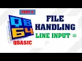 LINE INPUT in QBasic File Handling Make Easy