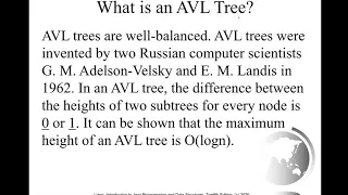 Daniel Liang Java Sections 26 1 to 26 5 AVL Tree Part 1