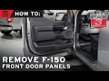 How to Remove 2021 F-150 Front Door Panels