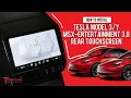 How to Install T Sportline s MSX-Entertainment 3 0 Rear Smart Screen Tesla Model 3 Y 2017 - up