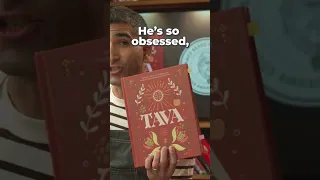 This is Shahir and he s OBSESSED with cookbooks