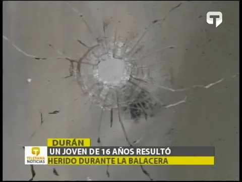 Un joven de 16 años resultó herido durante la balacera