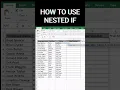 How to Use Nested IF function in Microsoft Excel and Google Sheets